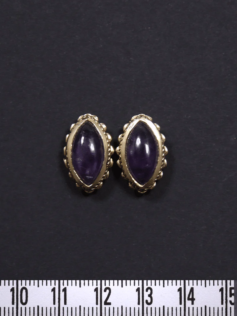 2 Pierres marquises serties de laiton - Image 2