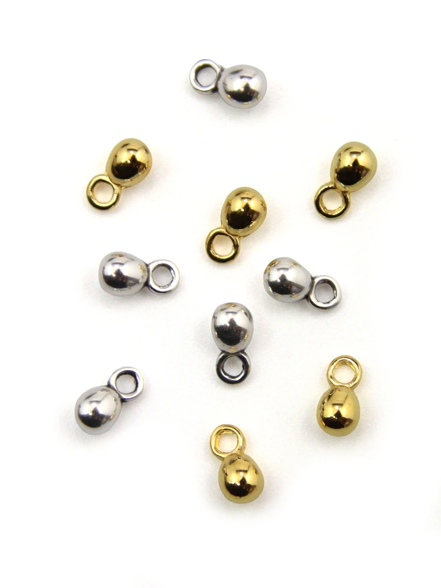 Pendentif goutte en zamak 4 mm – Lot de 5