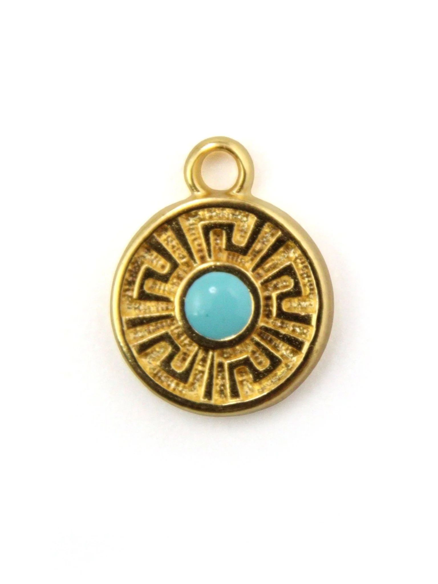 Charm rond avec méandre - 11.4mm - Image 3