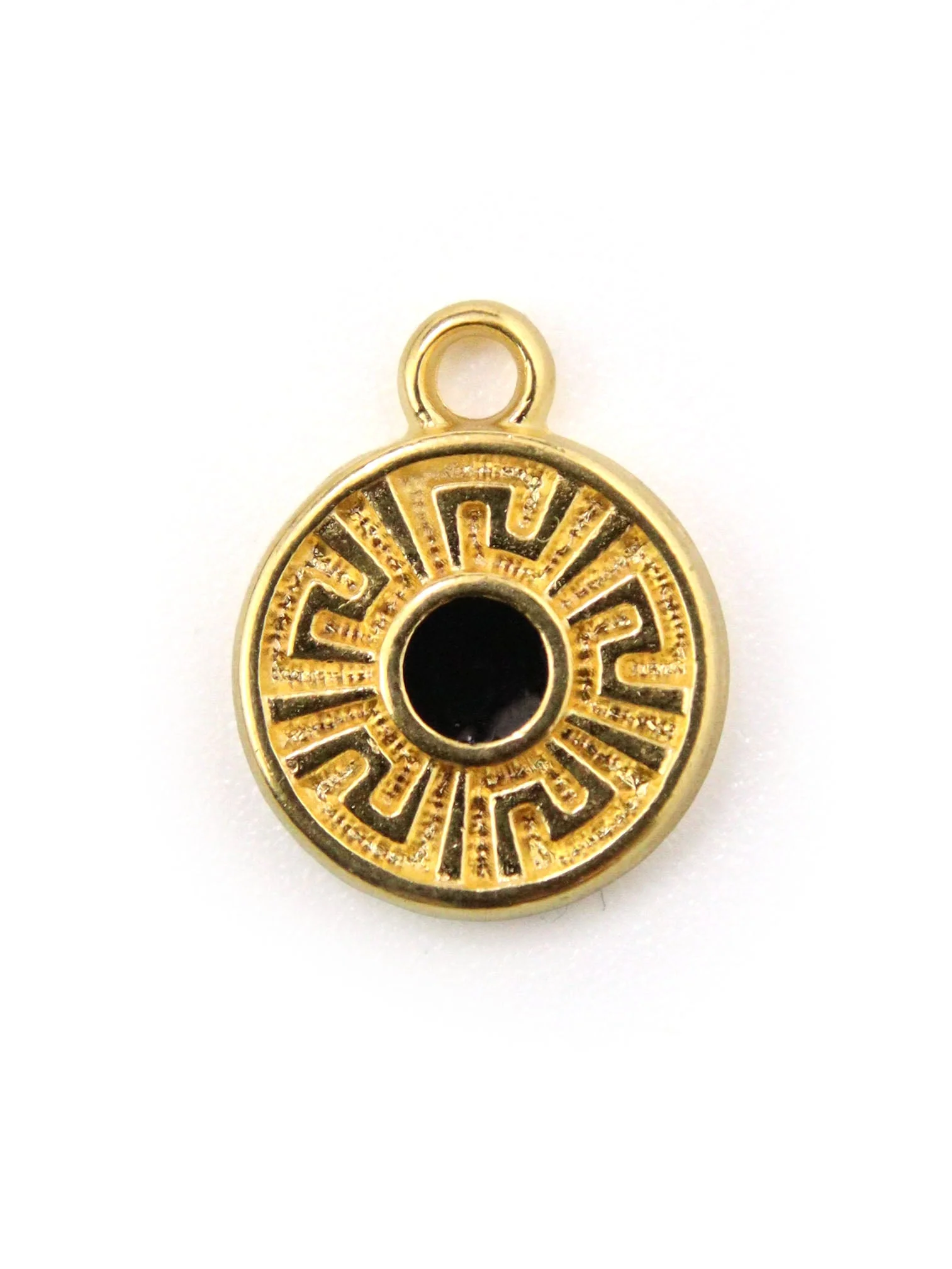 Charm rond avec méandre - 11.4mm - Image 4