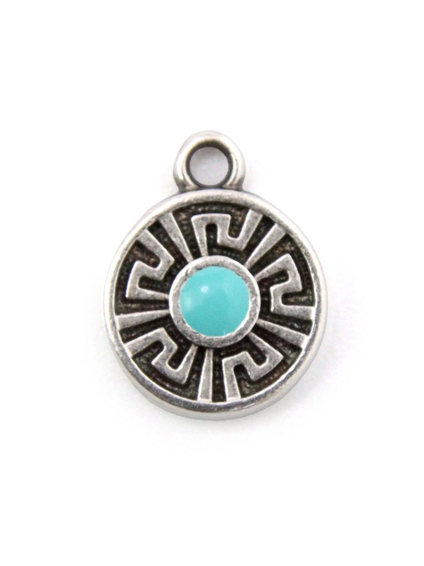 Charm rond avec méandre - 11.4mm - Image 5