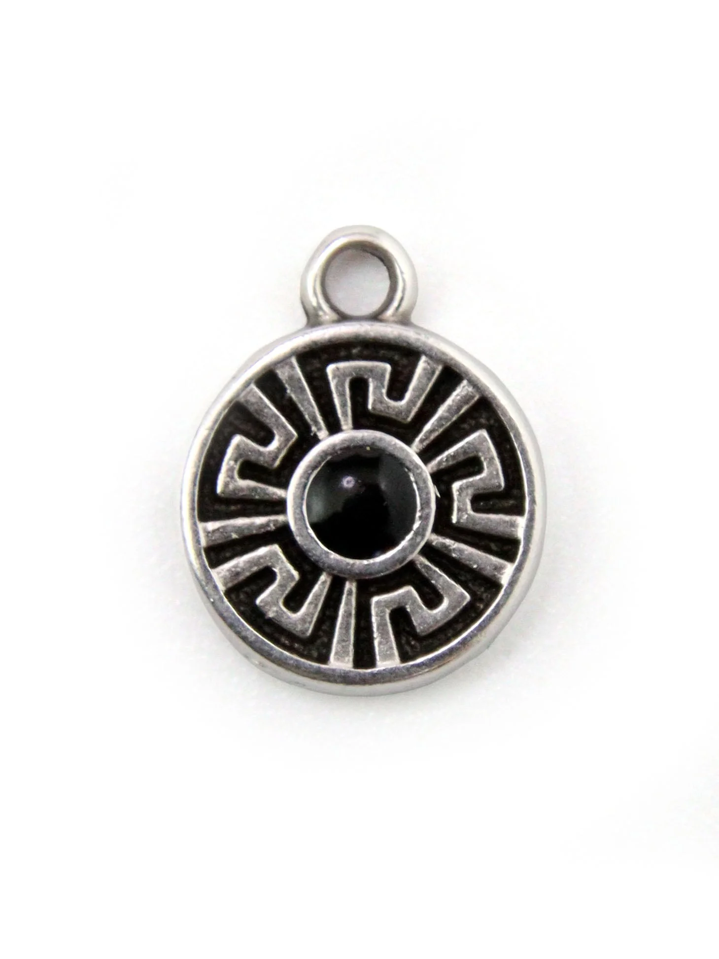 Charm rond avec méandre - 11.4mm - Image 6
