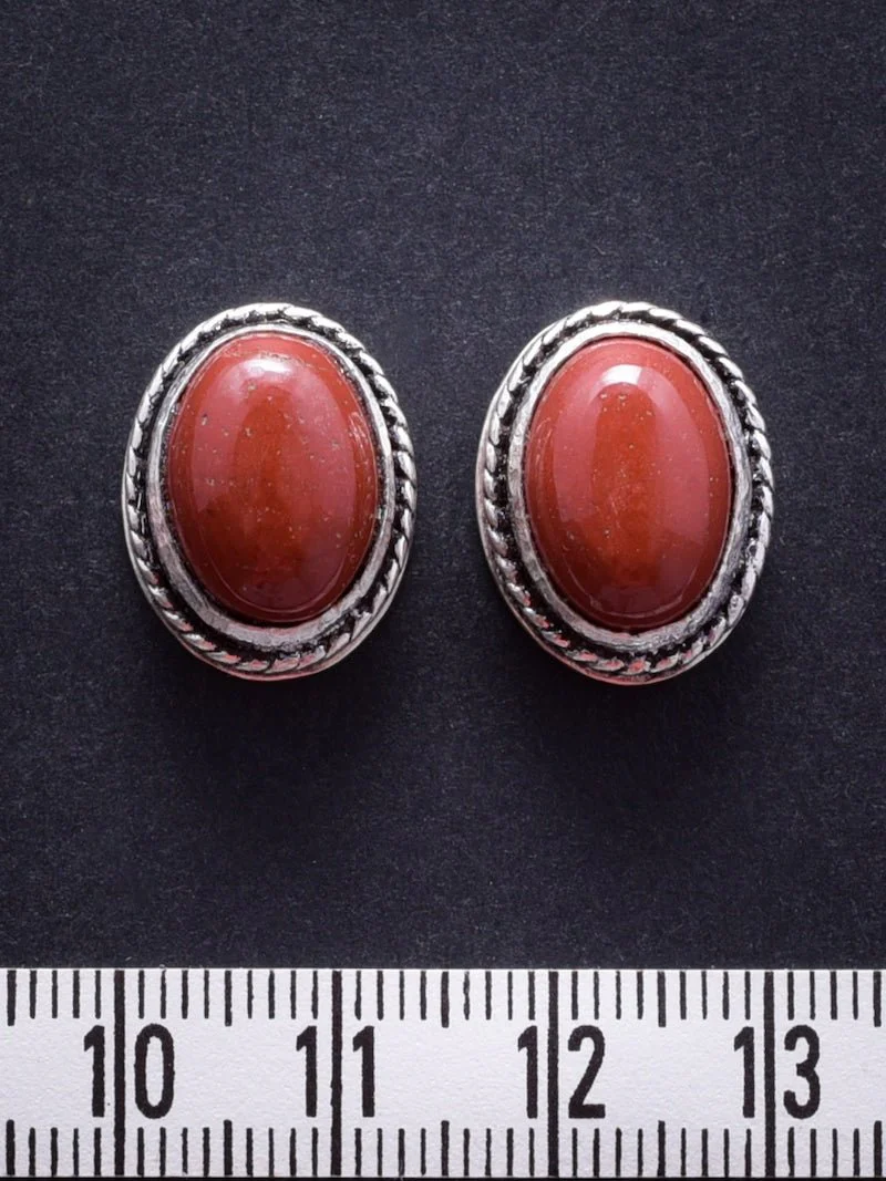 2 Pierres serties de laiton argenté de 17 mm - Image 6