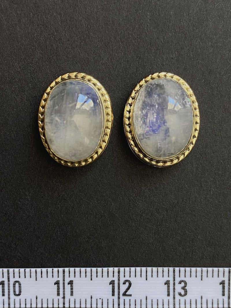 2 Pierres serties de laiton de 17 mm - Image 15