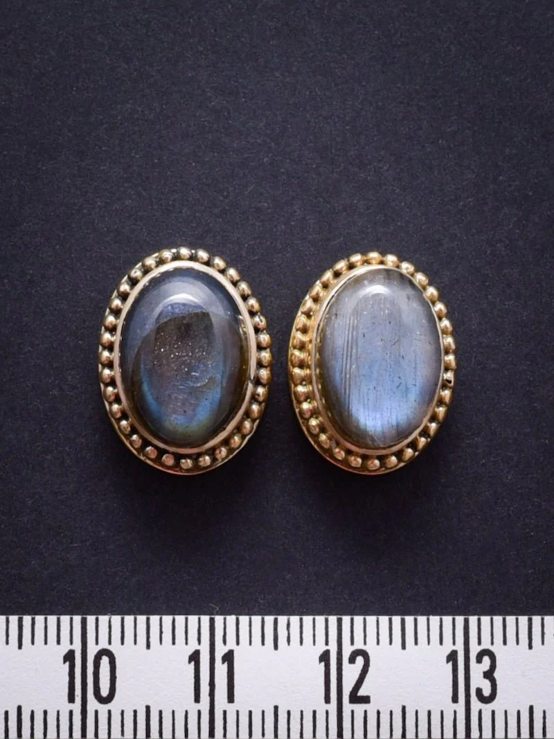 2 Pierres serties de laiton de 17 mm - Image 9