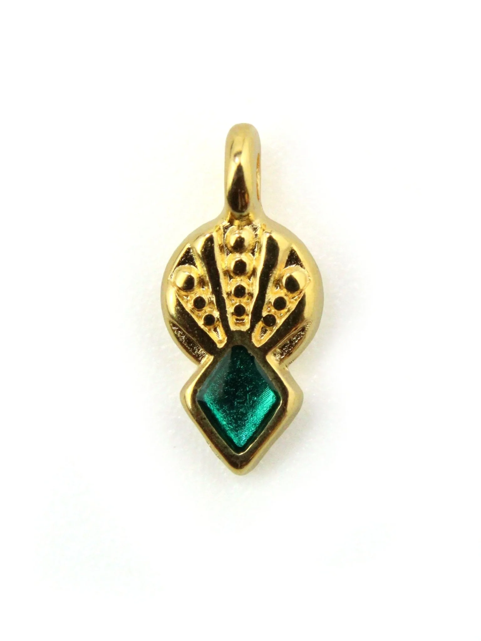 Charm pointe géométrique - 6x10mm - Ø1.7mm - Image 4