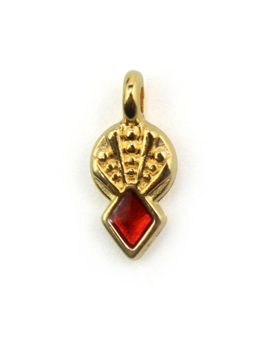 Charm pointe géométrique - 6x10mm - Ø1.7mm - Image 5