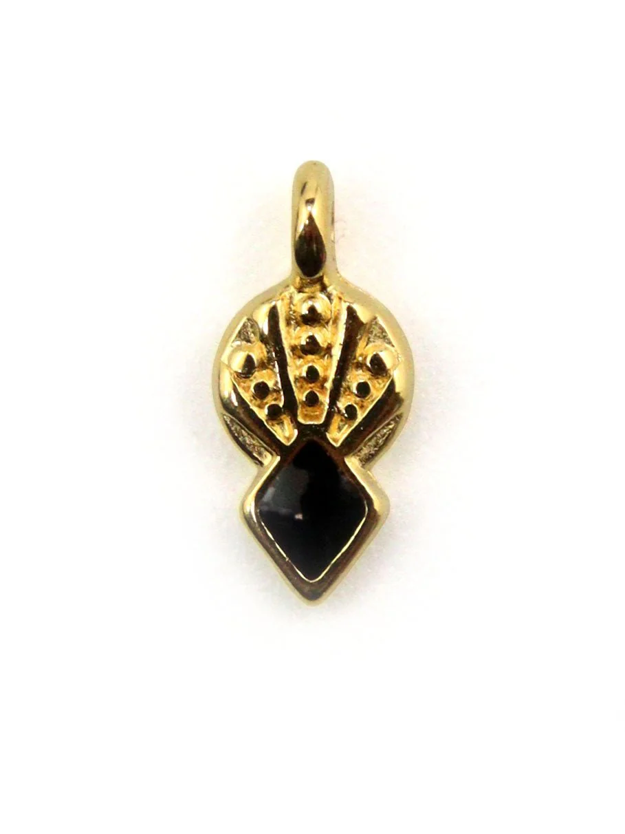 Charm pointe géométrique - 6x10mm - Ø1.7mm - Image 6