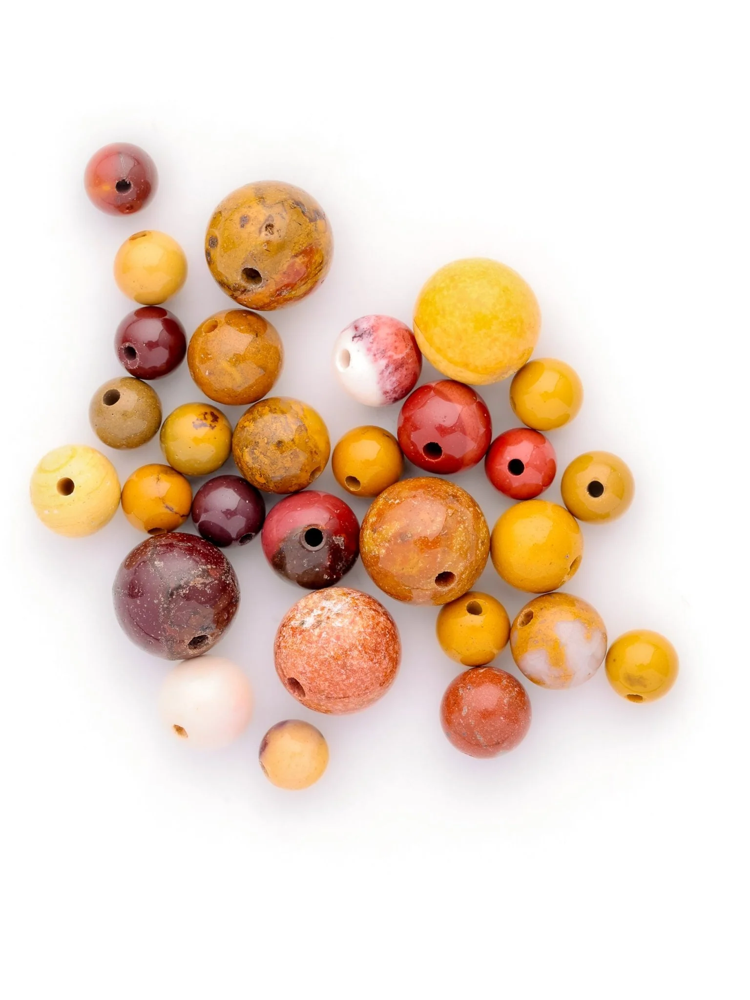 Perles de Jaspe Mokaïte