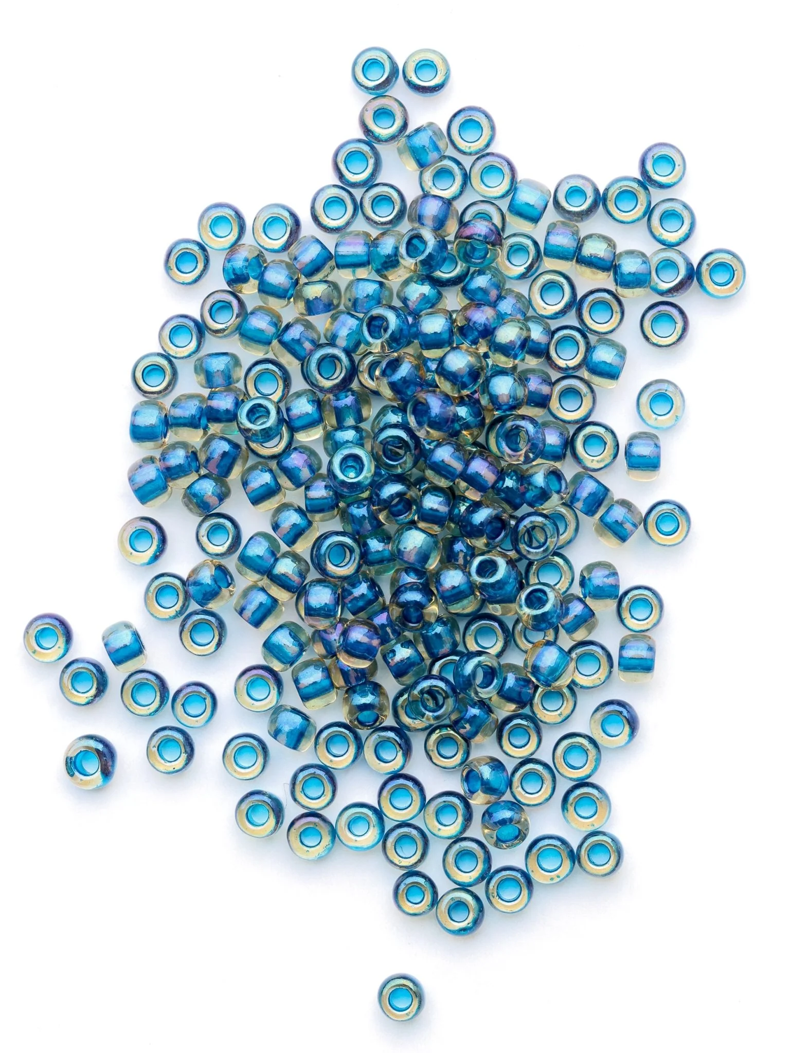 Perles de rocailles - Pétrole