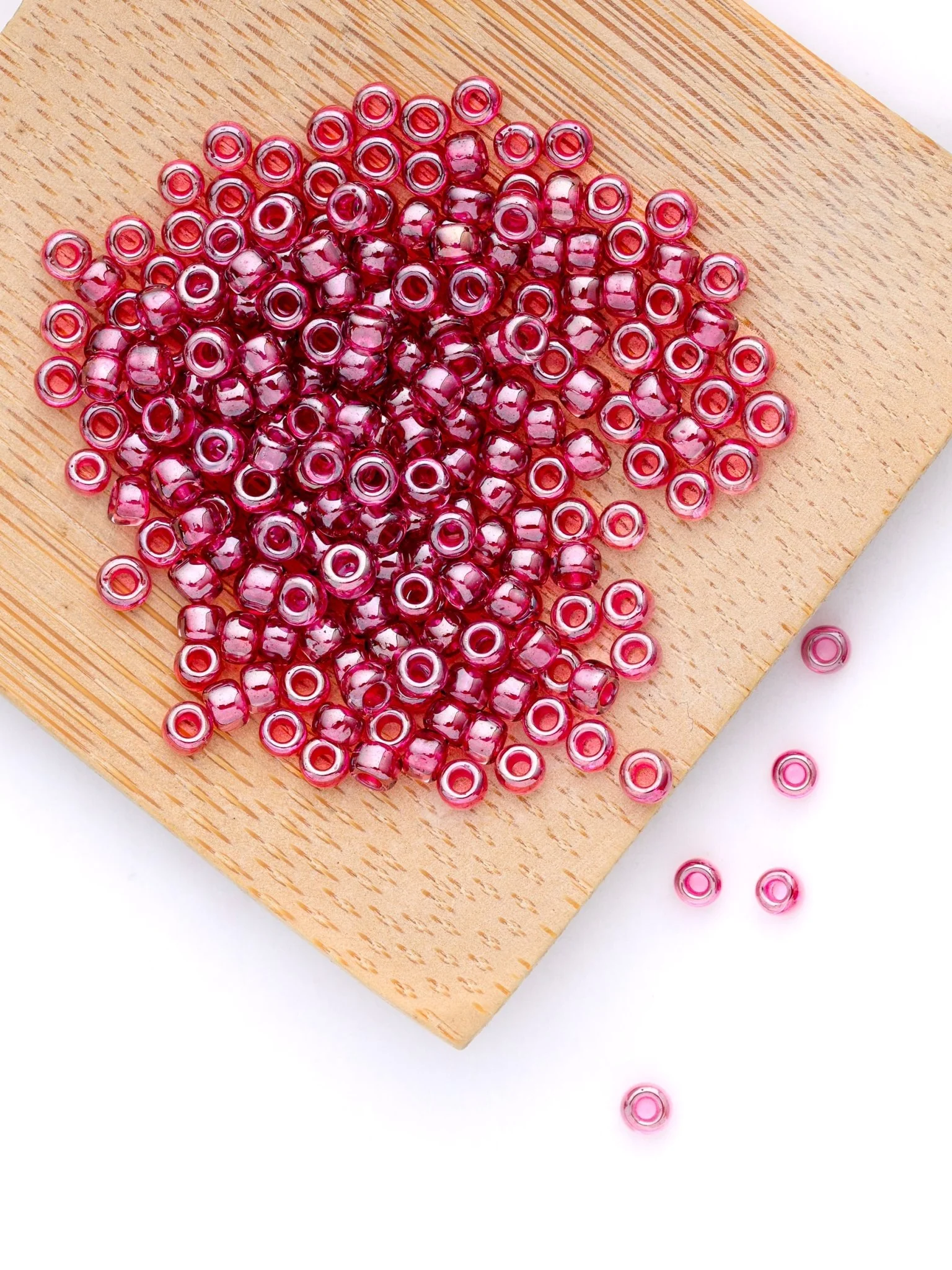 Perles de rocailles - Prune - Image 2