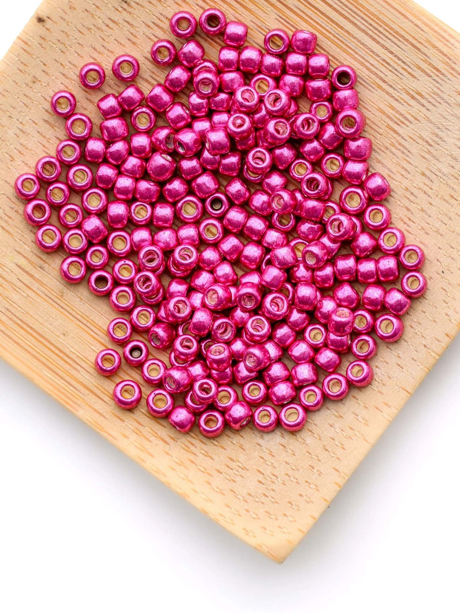 Perles de rocailles - Rose métallisé - Image 2