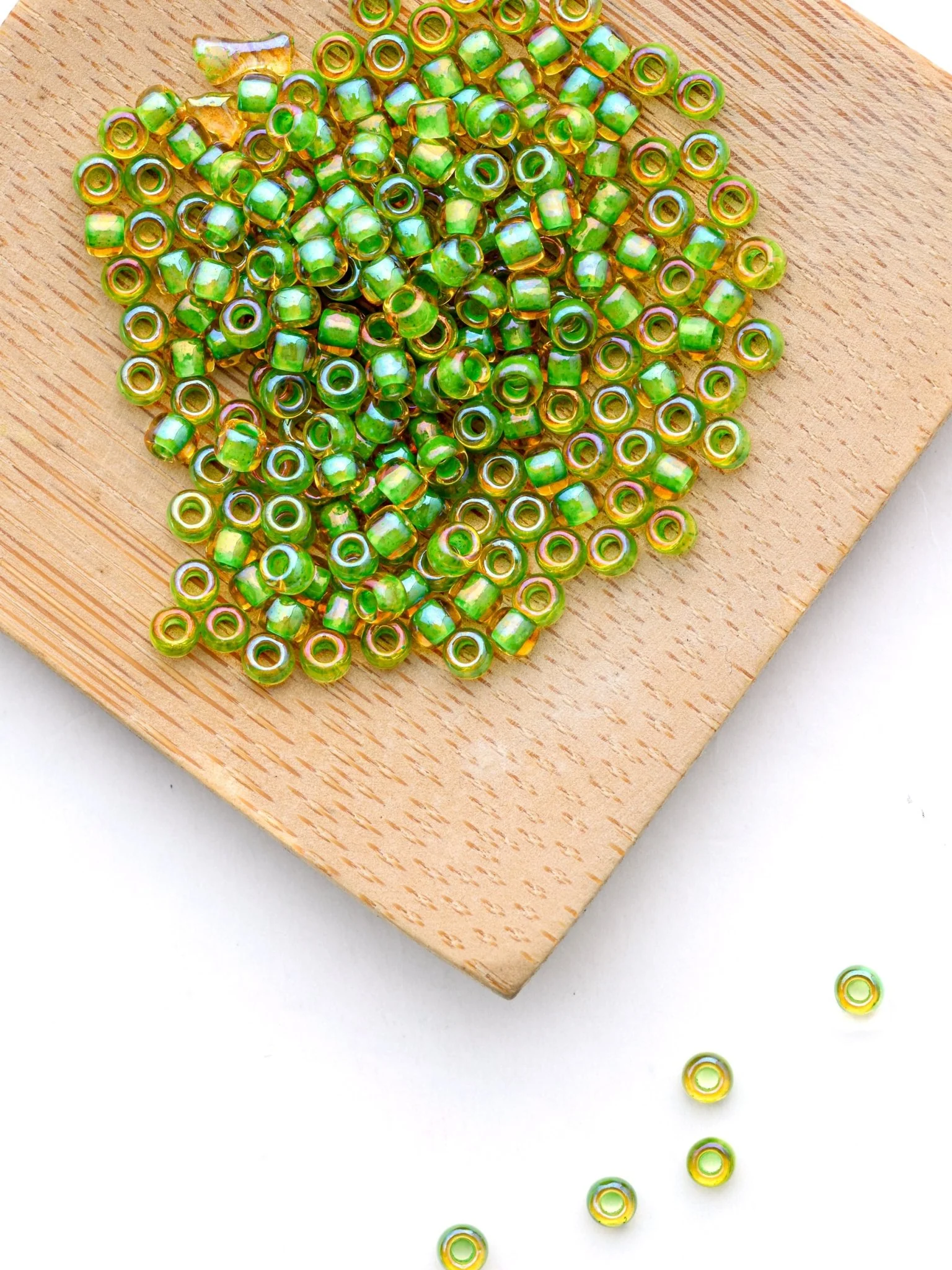 Perles de rocailles - Vert Clair - Image 2