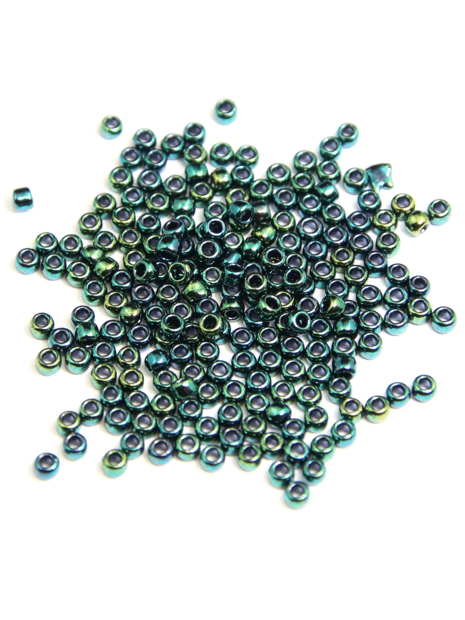 Perles de rocailles - Vert Foncé