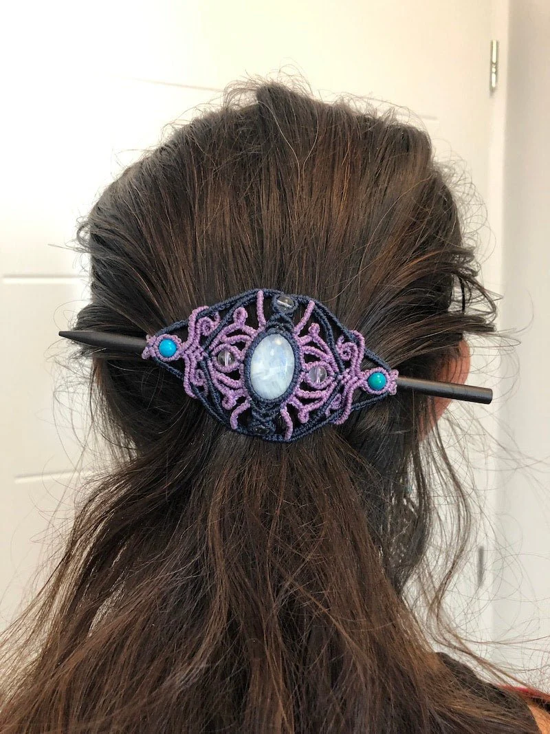 Pic en bois pour barrette - Image 3